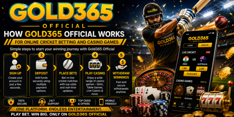 How Gold365 Official Works for Online Cricket Betting in India