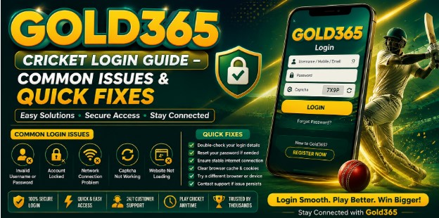 Gold 365 Cricket Login Guide