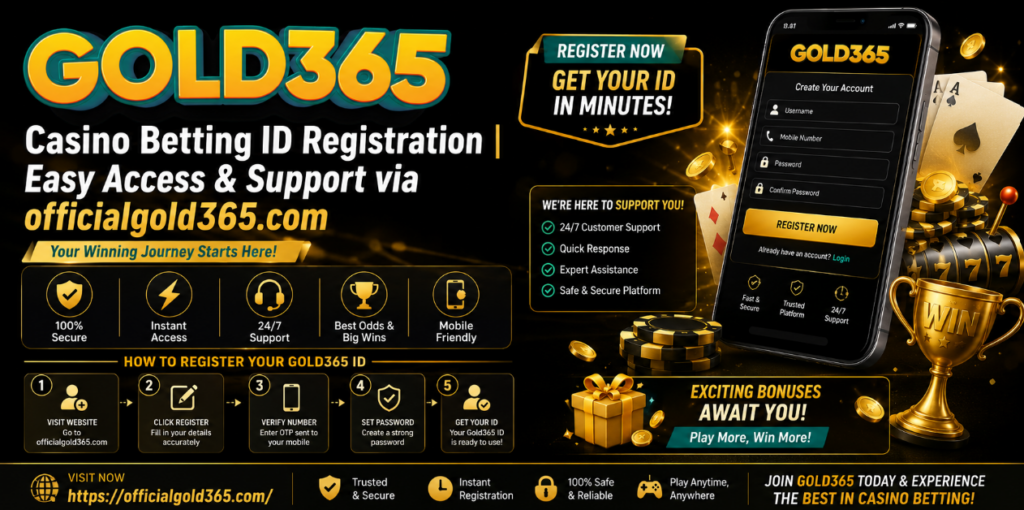 gold365 casino betting ID