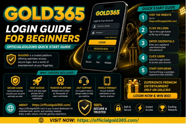 Gold365 login guide for beginners